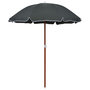 Voir la diapositive 1 : VIDAXL Parasol de jardin avec mat en acier 180 cm anthracite