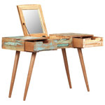 VIDAXL Coiffeuse avec miroir 112x45x76 cm Bois massif de recuperation