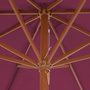Voir la diapositive 5 : VIDAXL Parasol d'exterieur avec mat en bois 300 cm rouge bordeaux