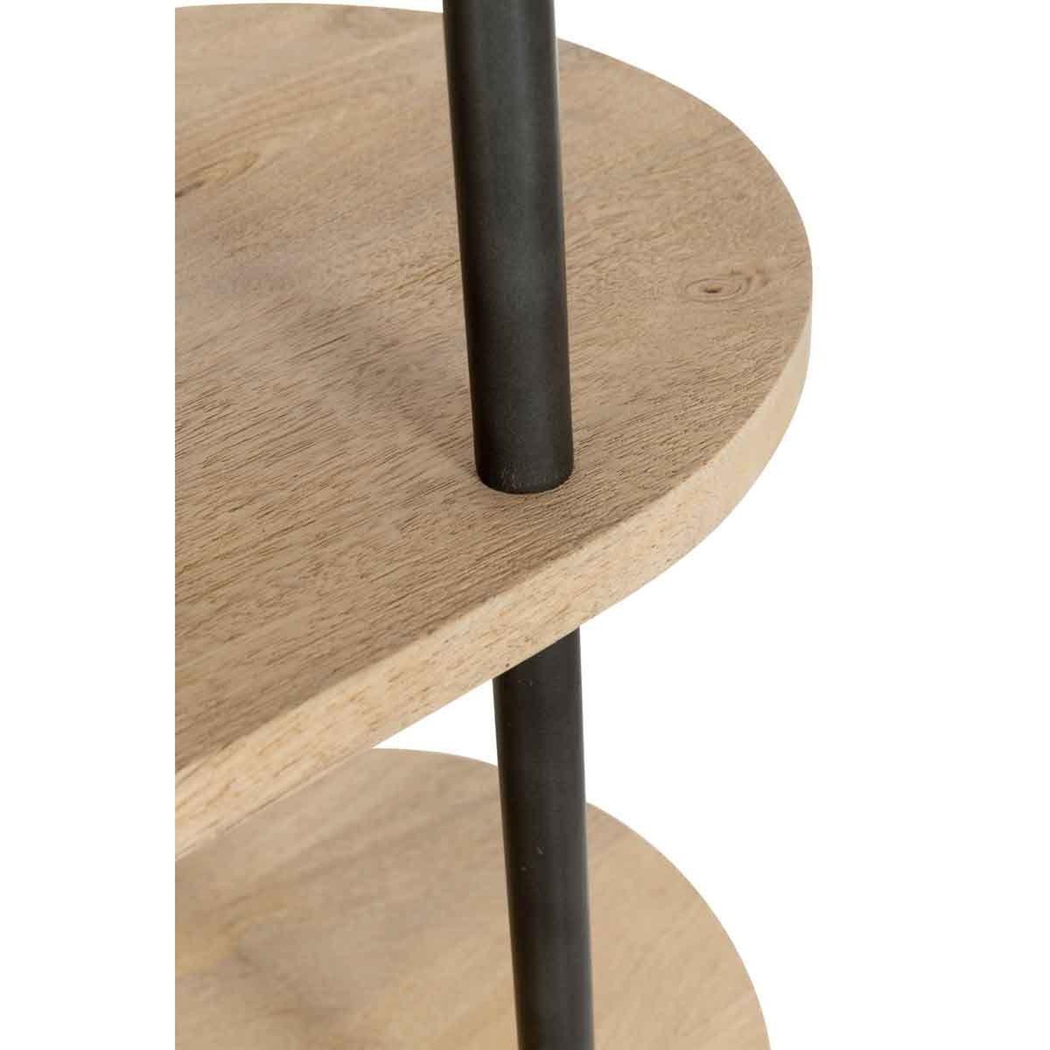 Voir la diapositive 4 : J-LINE Étagère 5 niveaux en bois  eli  176cm naturel