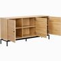 Voir la diapositive 5 : HOMIFAB Buffet 3 portes effet bois 160 cm - Talia