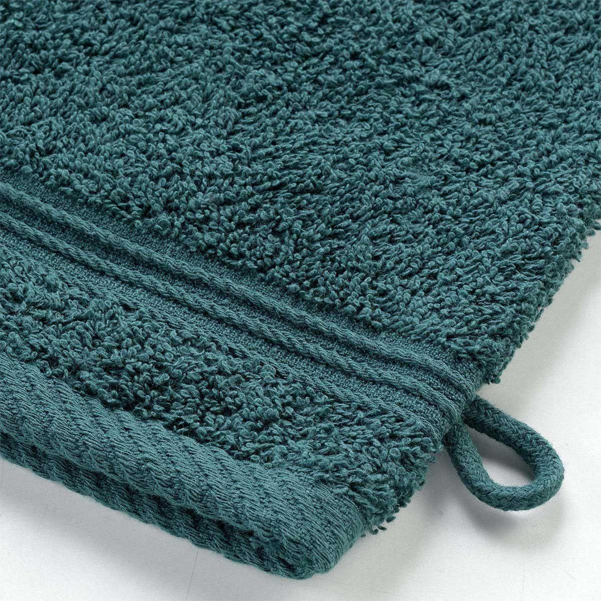 Voir la diapositive 3 : Douceur d'Intérieur Lot de 2 gants de toilette  tendresse  15x21cm émeraude