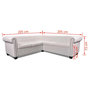 Voir la diapositive 6 : VIDAXL Canape d'angle Chesterfield 5 plc Cuir artificiel Blanc