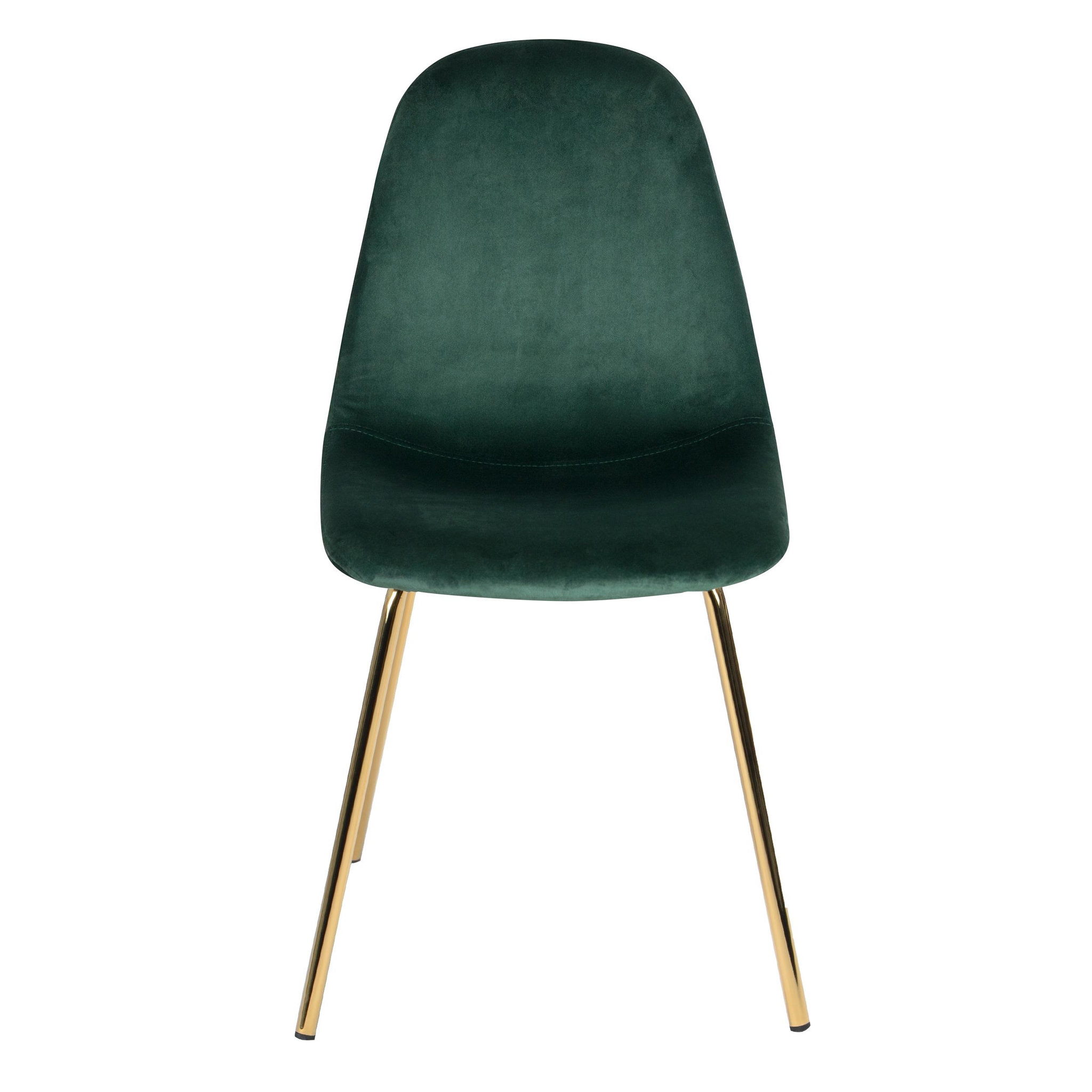 Voir la diapositive 6 : Rendez vous déco Lot de 2 chaises en velours vert - Skuli