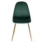 Voir la diapositive 6 : Rendez vous déco Lot de 2 chaises en velours vert - Skuli