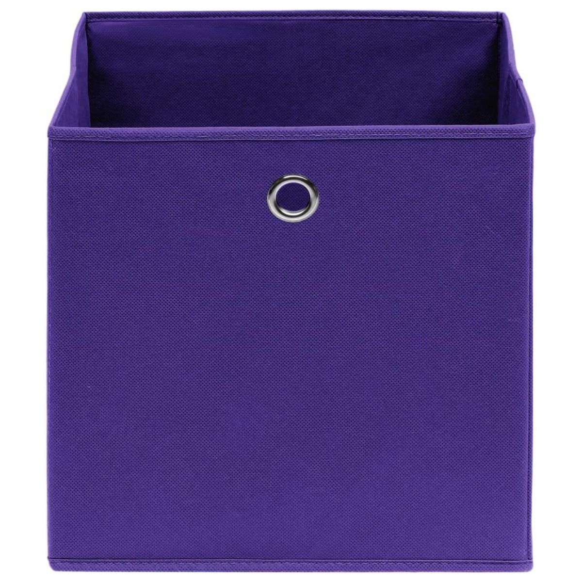VIDAXL Boîtes de rangement 4 pcs Violet 32x32x32 cm Tissu