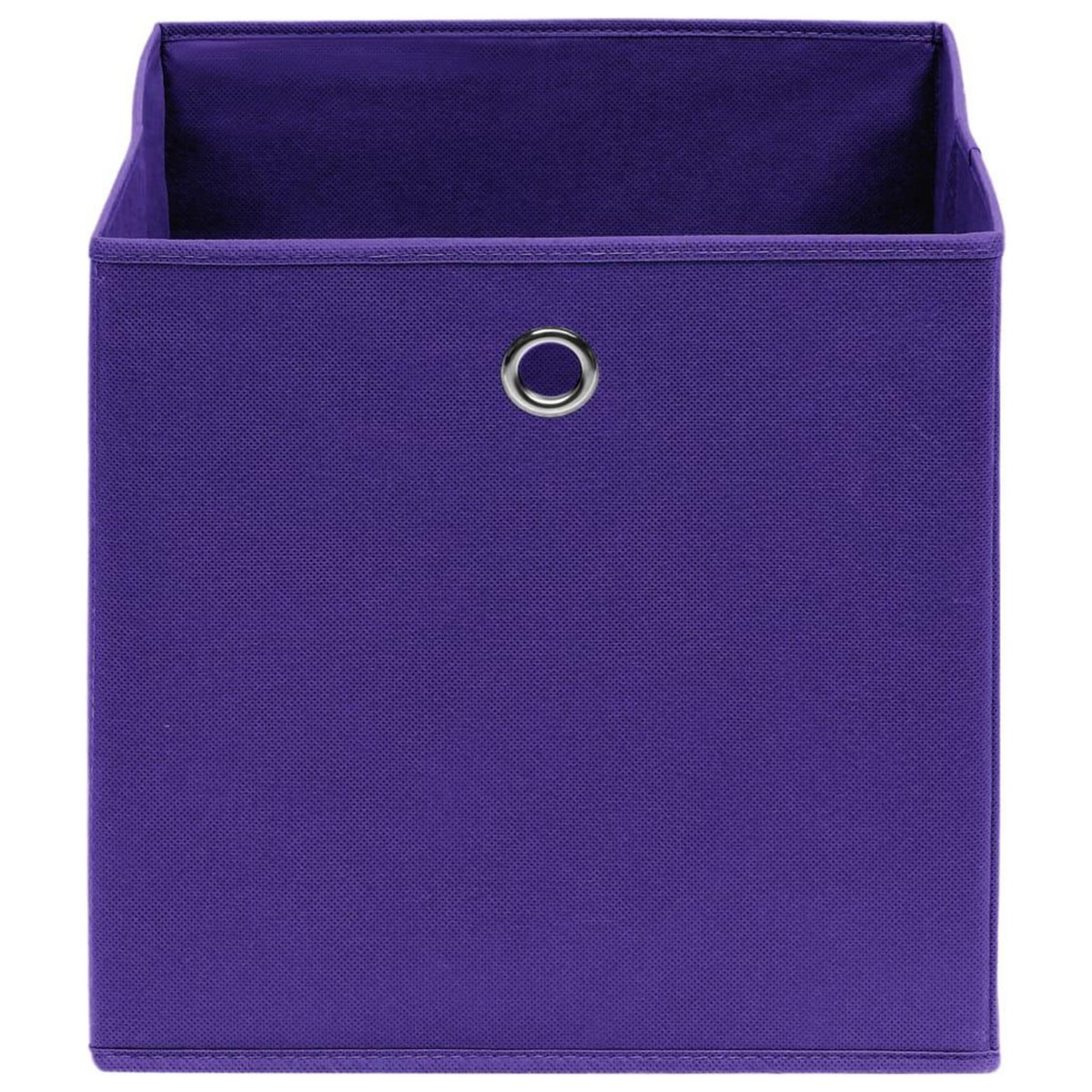 VIDAXL Boîtes de rangement 4 pcs Violet 32x32x32 cm Tissu
