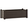Voir la diapositive 2 : VIDAXL Lit sureleve de jardin PP Moka 100x43x35 cm