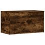 Voir la diapositive 2 : VIDAXL Coffre de rangement Chene fume 84x42x46 cm Bois d'ingenierie
