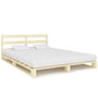 Voir la diapositive 1 : VIDAXL Cadre de lit de palette sans matelas bois massif pin 180x200 cm