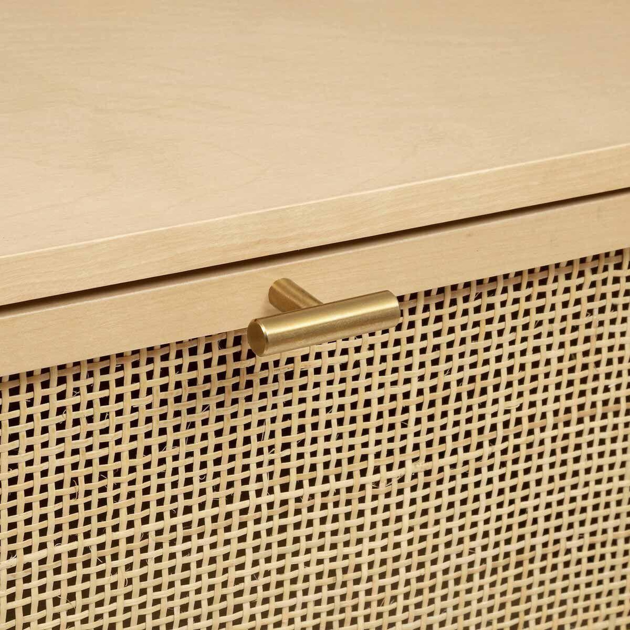 Voir la diapositive 4 : ATMOSPHERA Chiffonnier 4 Tiroirs Cannage  Rayo  107cm Naturel