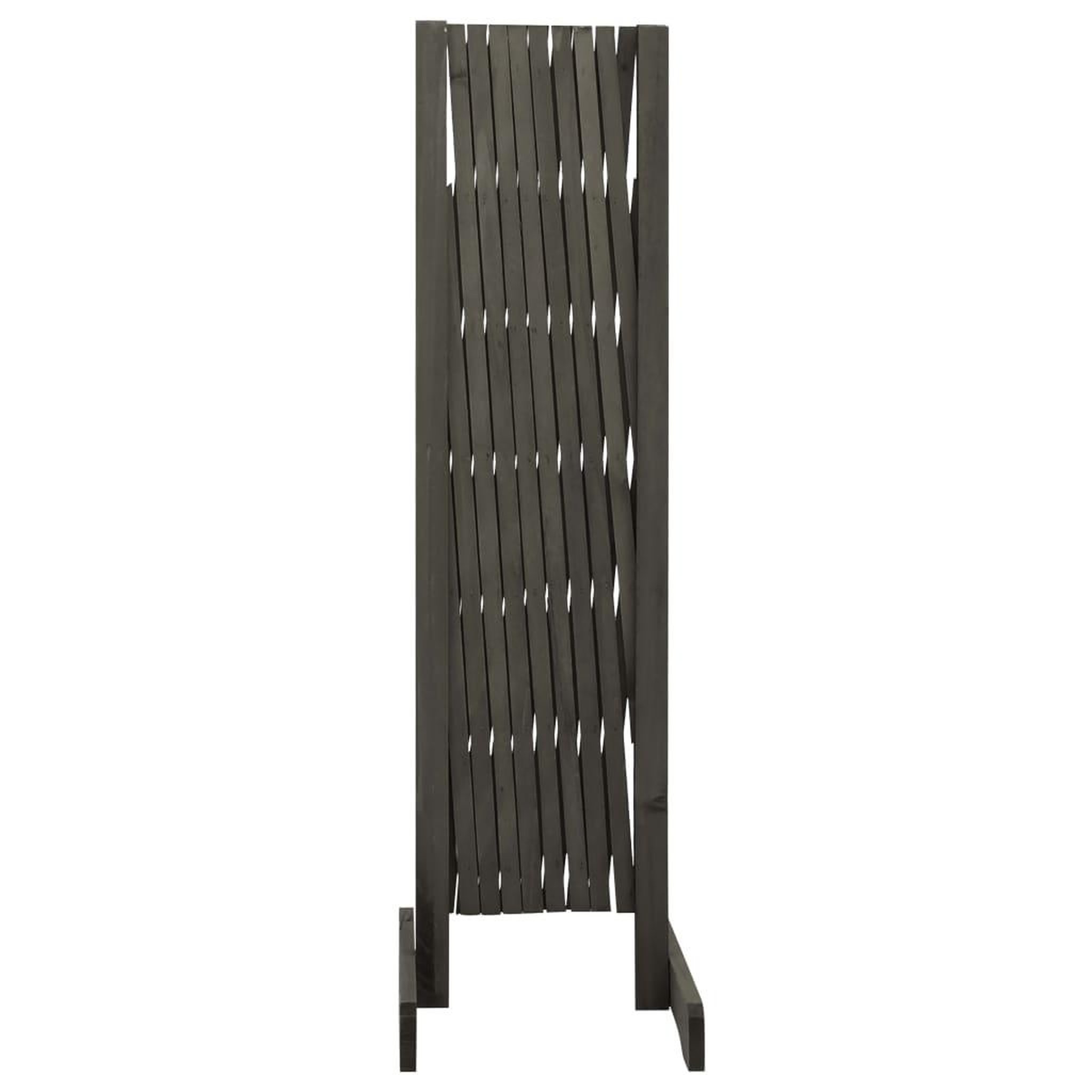 Voir la diapositive 3 : VIDAXL Cloture en treillis de jardin Gris 180x100 cm Bois de sapin