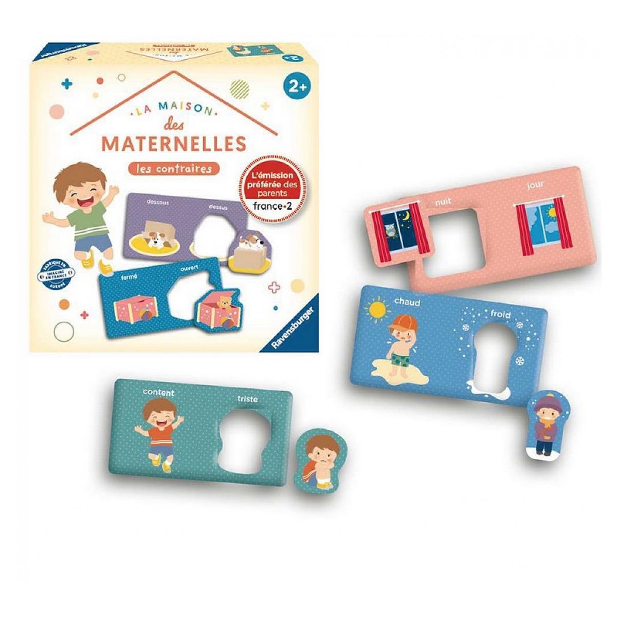Voir la diapositive 3 : RAVENSBURGER Jeu de Loto Les contraires