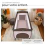 Voir la diapositive 4 : tectake Lit de voyage pour enfants peu encombrant pliable marron café