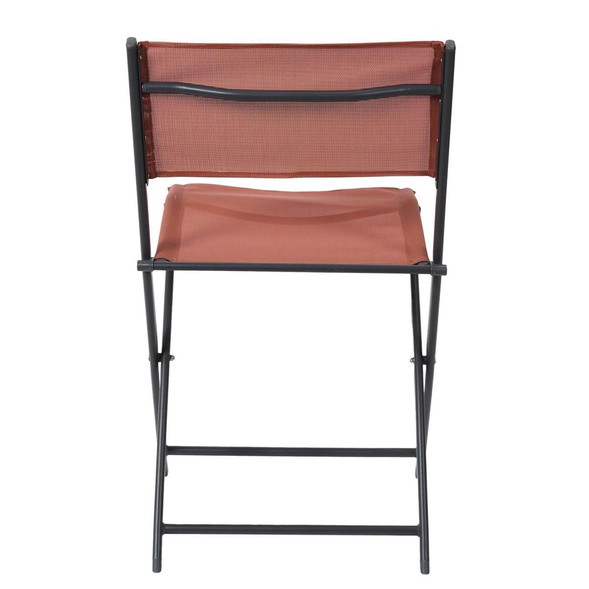 Voir la diapositive 6 : The Home Deco Factory Lot de 4 chaises de jardin  elba  80cm terracotta