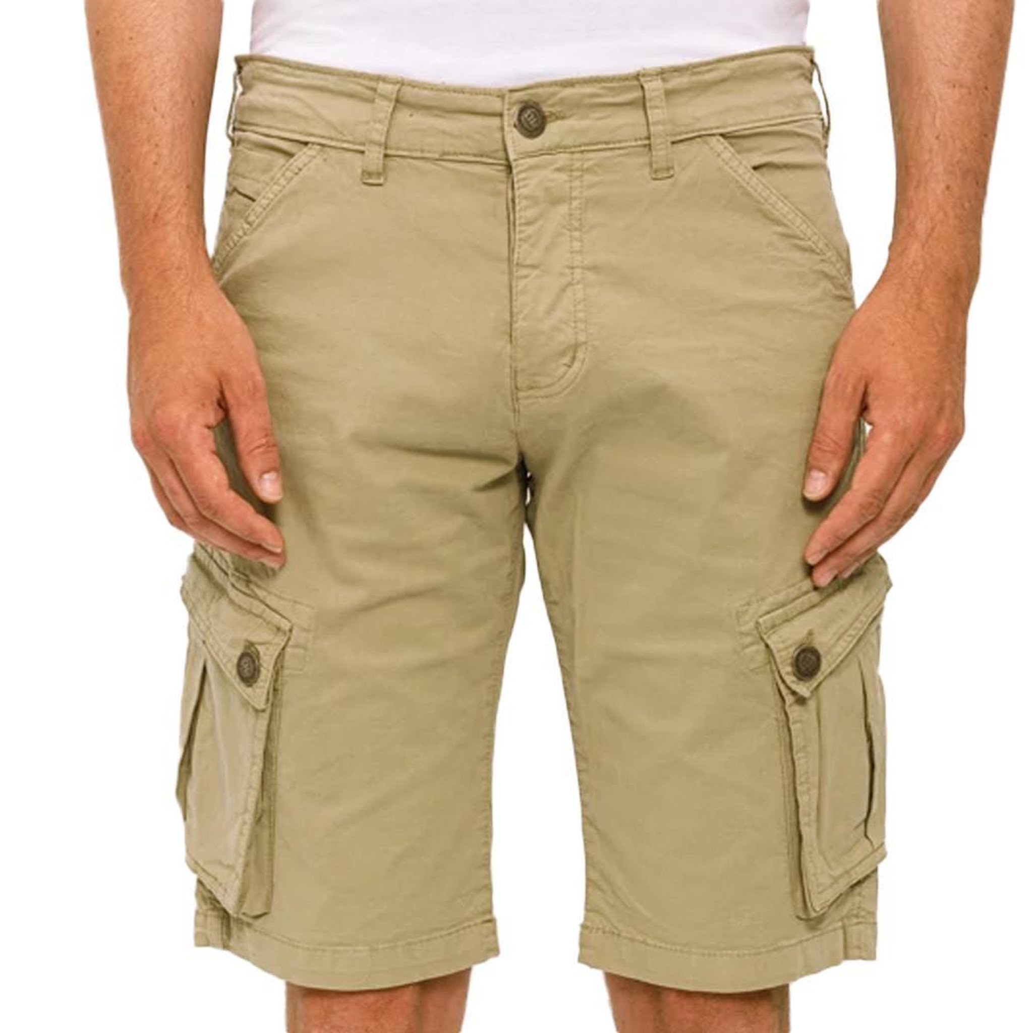 PANAME BROTHERS Bermuda cargo kaki homme paname brothers betty. Coloris disponibles : Vert