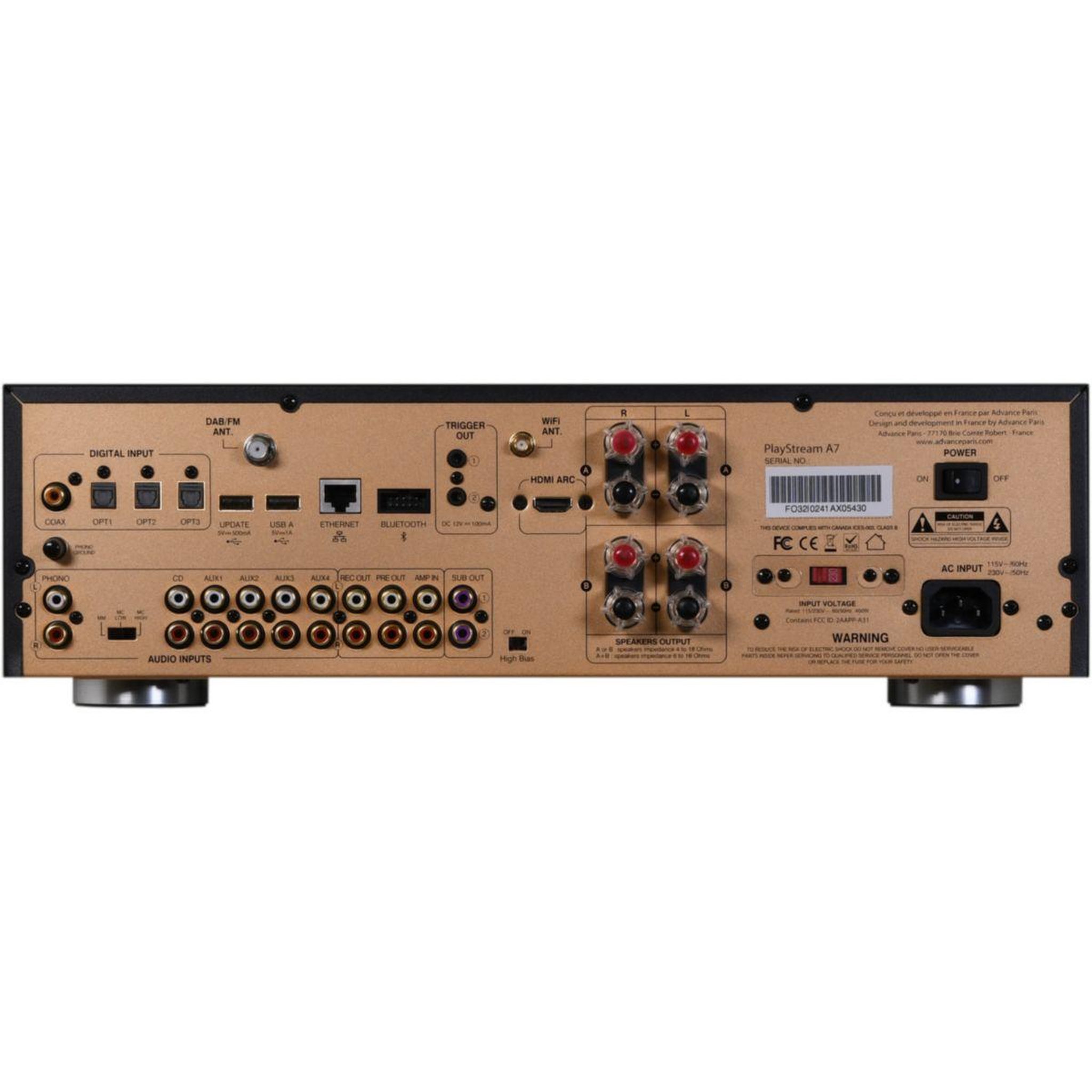 Voir la diapositive 2 : ADVANCE PARIS Amplificateur HiFi PlayStream 7