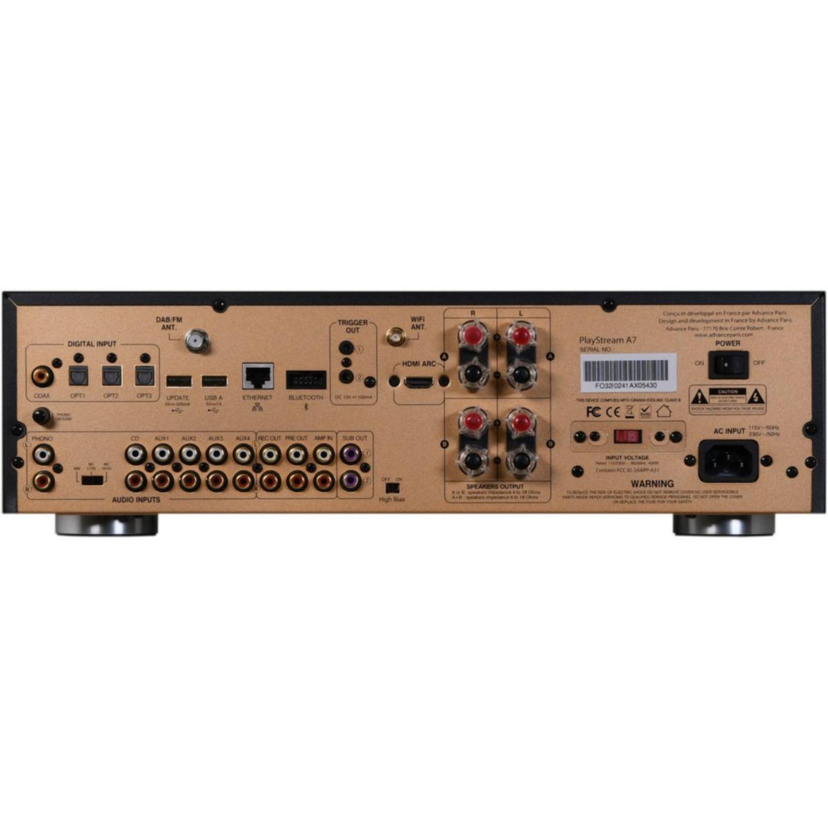 ADVANCE PARIS Amplificateur HiFi PlayStream 7