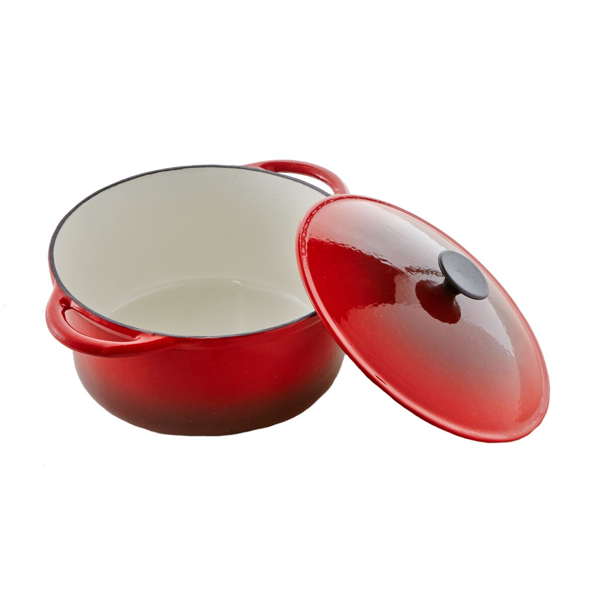 Cocotte ovale fonte rouge 6,5L - 32 cm