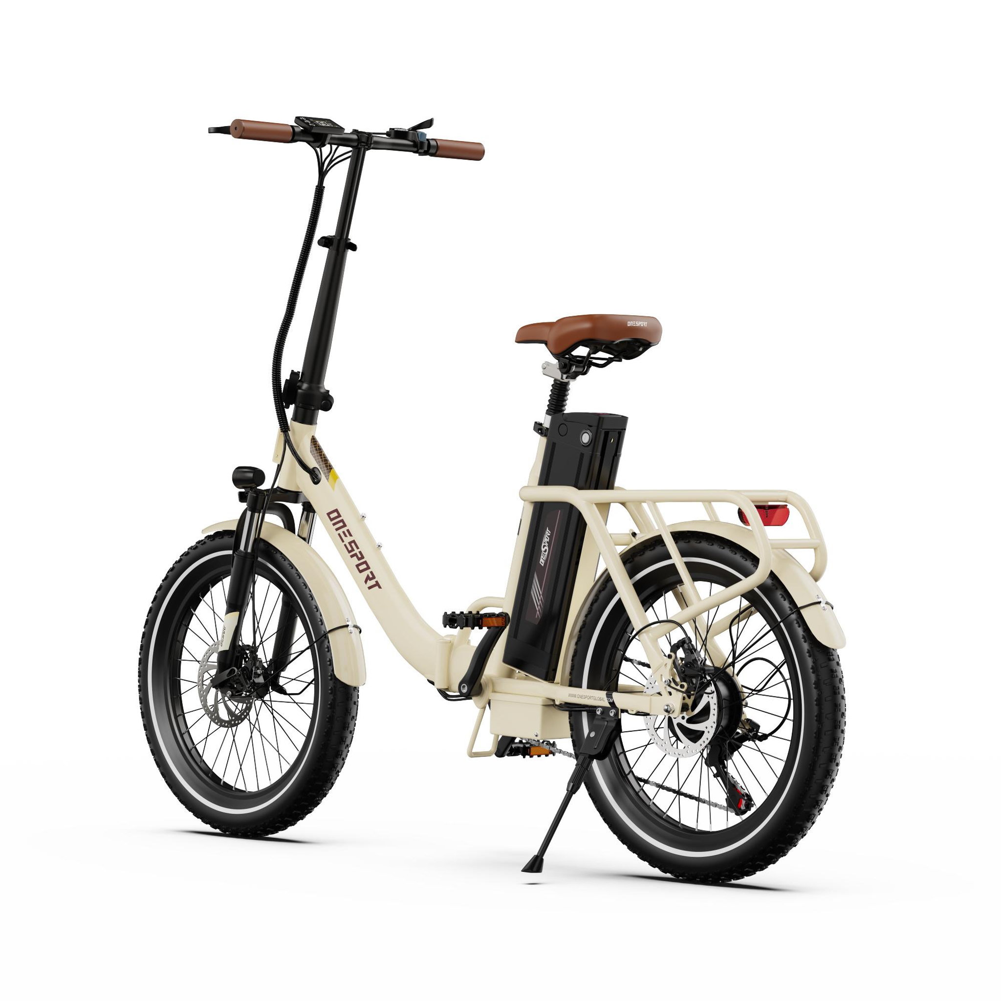Voir la diapositive 5 : ONESPORT Vélo électrique pliant OneSport OT16-2