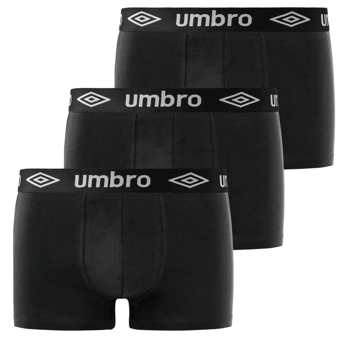 UMBRO Lot de 3 Boxers coton uni homme