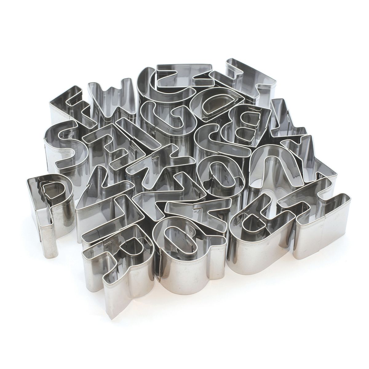 Emporte-pièce 26 lettres alphabet en inox