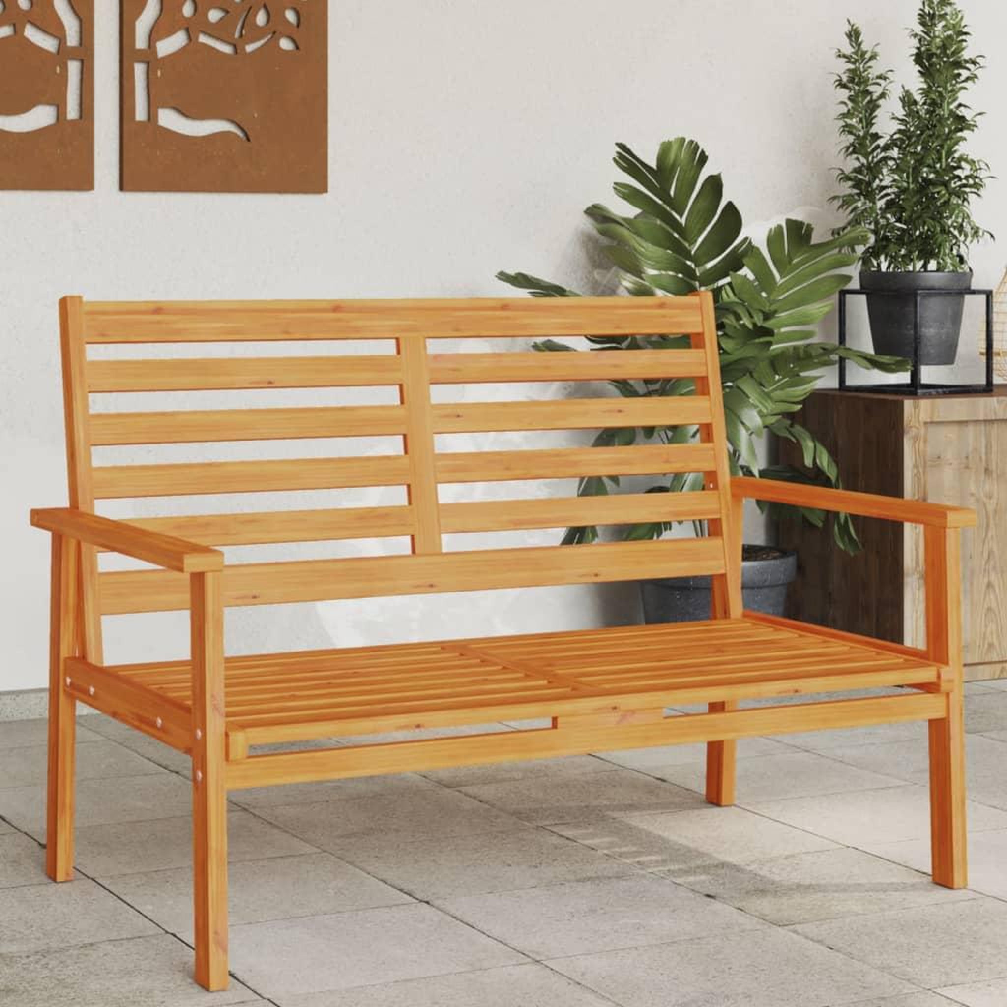VIDAXL Canape de jardin 120 cm bois d'acacia massif