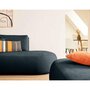 Voir la diapositive 3 : LISA DESIGN Santorini - canapé modulable d'angle gauche + pouf - 5 places - en tissu texturé