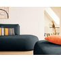 Voir la diapositive 3 : LISA DESIGN Santorini - canapé modulable d'angle gauche + pouf - 5 places - en tissu texturé