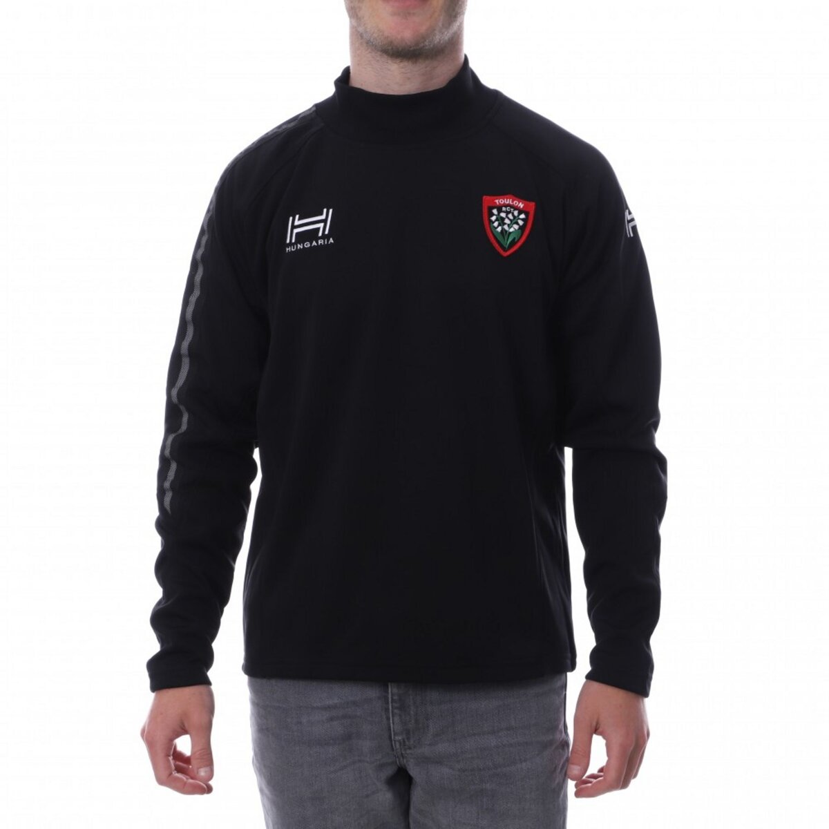 HUNGARIA Sweat Rugby Club Toulon Noir Homme HUNGARIA PRO SWEAT