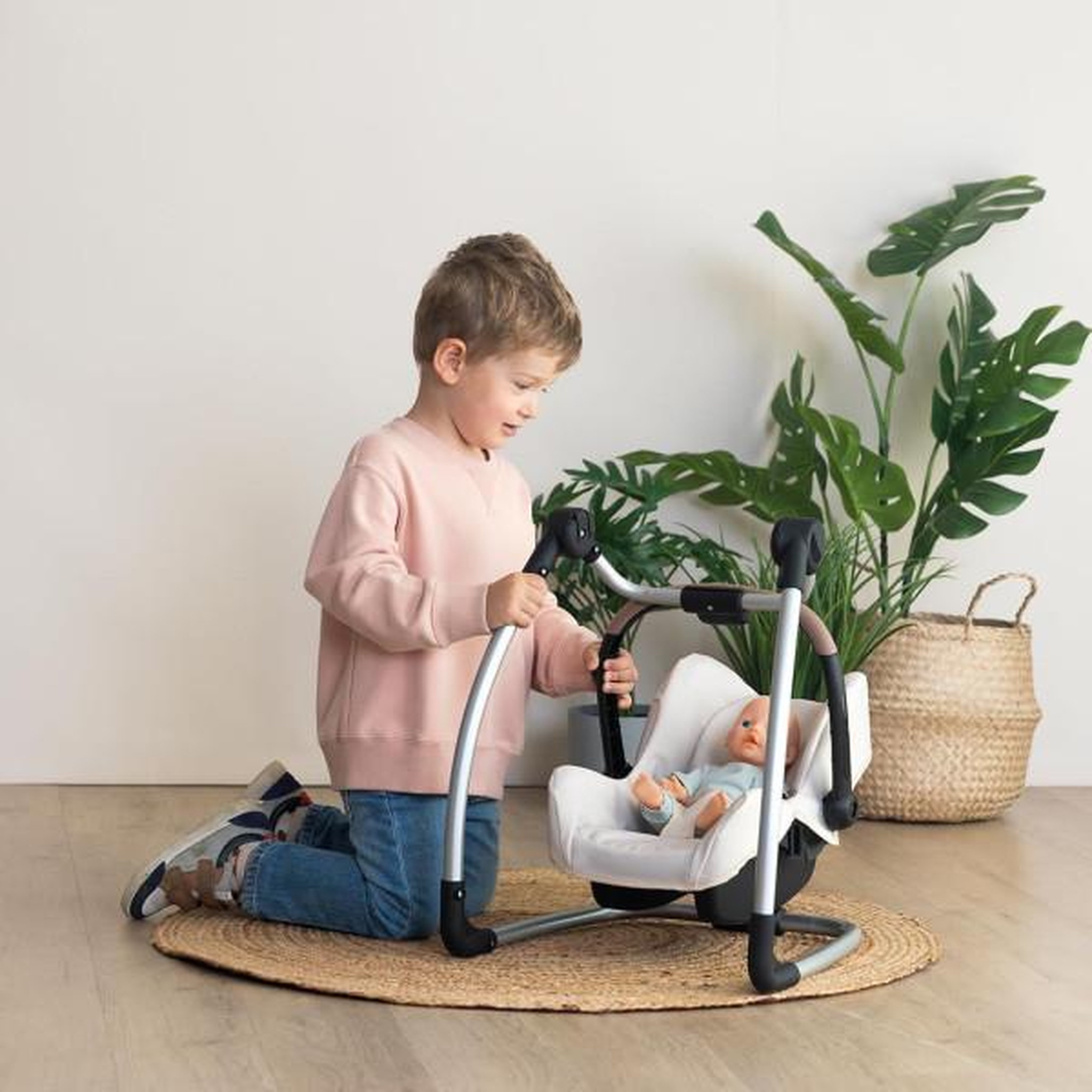 Voir la diapositive 2 : SMOBY SMOBY - Maxi cosi - Siege + Chaise haute beige - 3 en 1 - Pour poupon - Des 3 ans