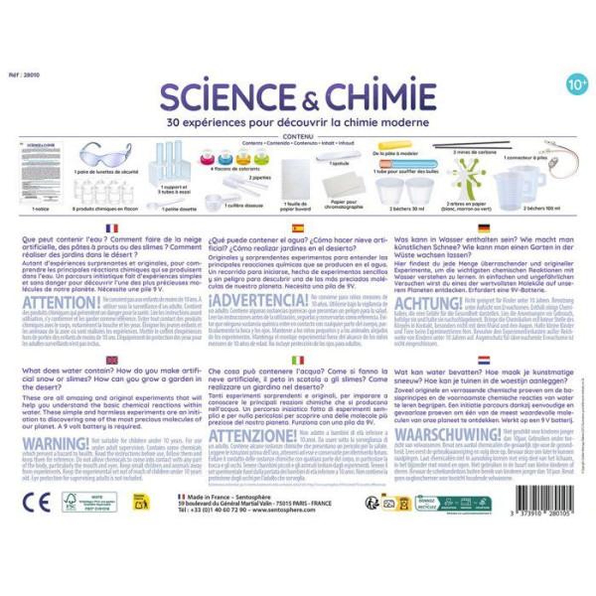 Voir la diapositive 4 : Sentosphere Coffret Science et Chimie -