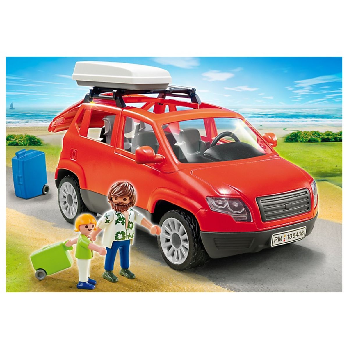 PLAYMOBIL 5436 Voiture avec coffre de toit