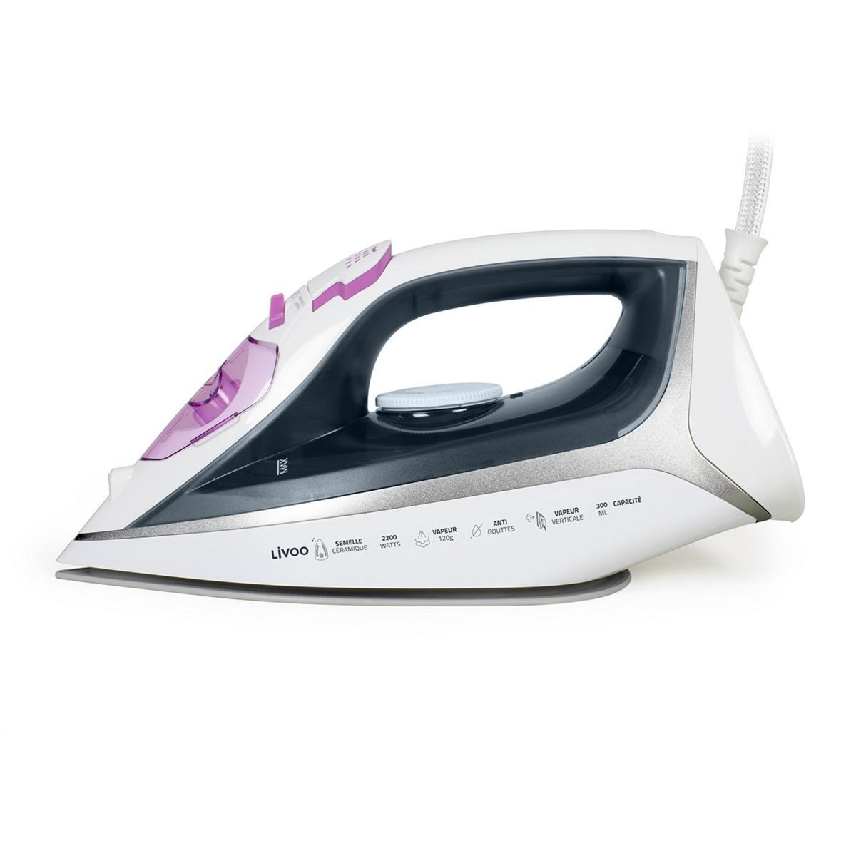 LIVOO Fer à repasser 25g/min 2200w - dom482