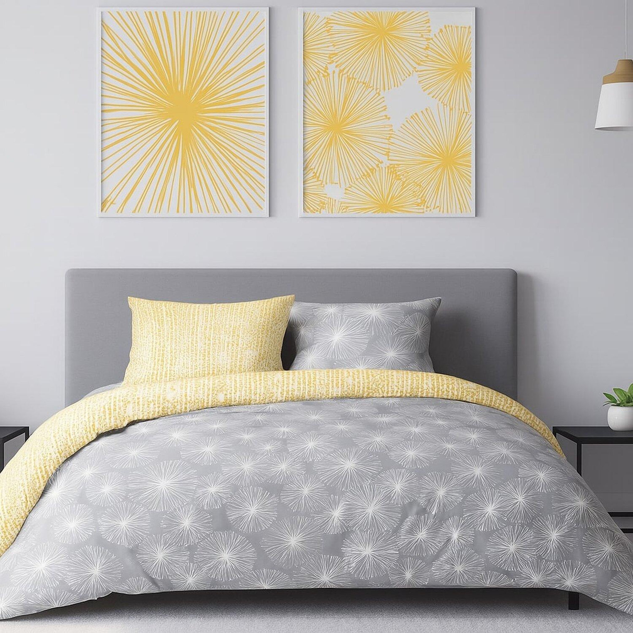 Home collection Parure housse de couette 3pcs 240x220cm 100%coton 57fils flight