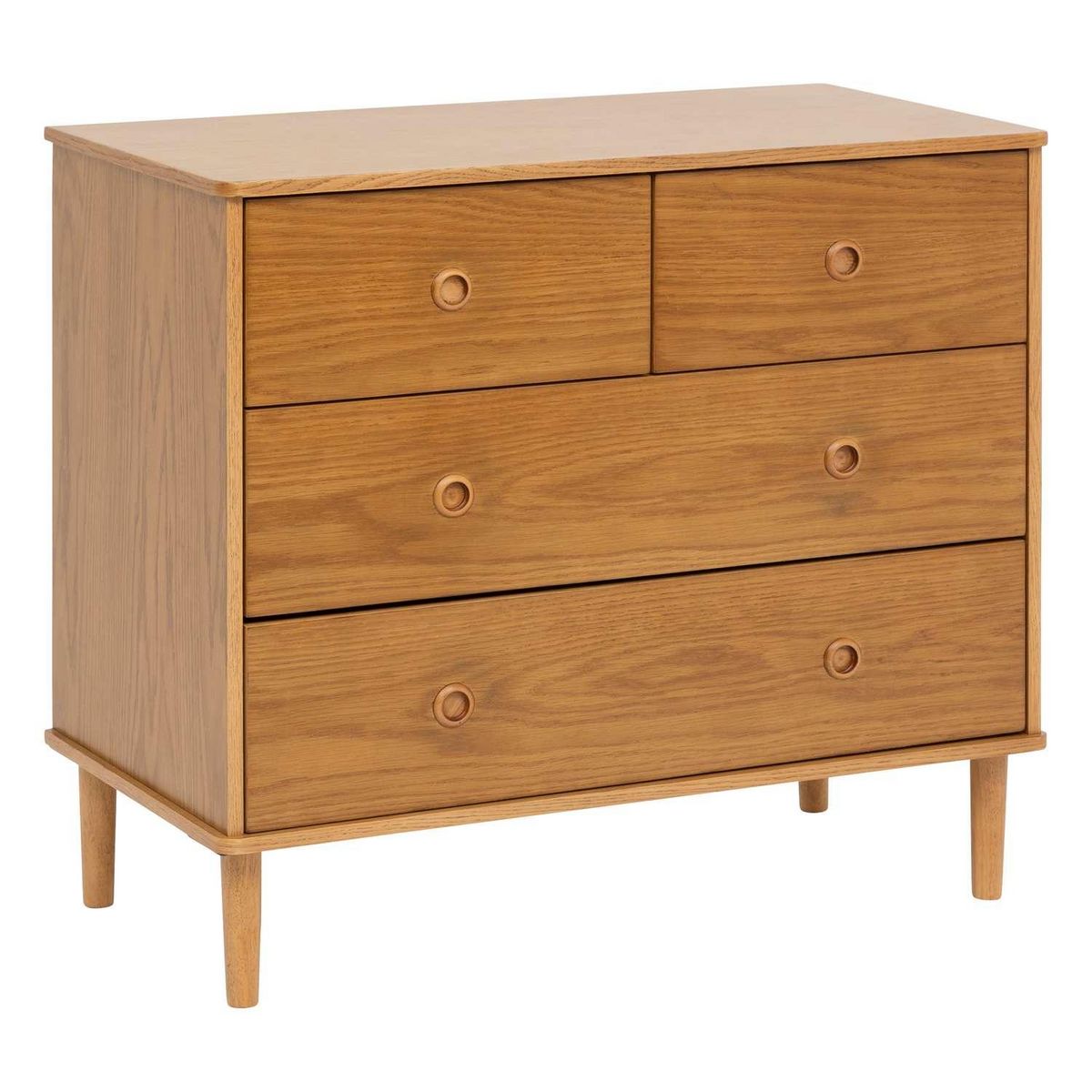 ATMOSPHERA Commode 4 tiroirs Charlie en bois - Marron