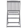 Voir la diapositive 5 : VIDAXL Chaises pliables d'exterieur lot de 4 Bois d'acacia solide