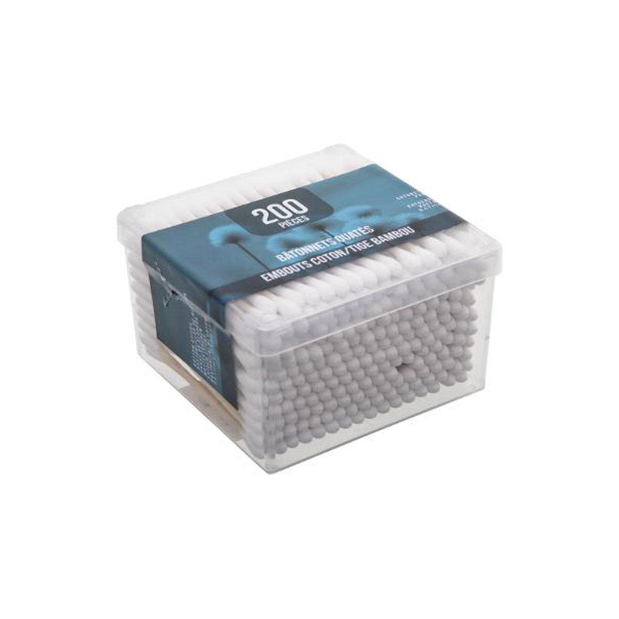 Voir la diapositive 2 : FIVE Lot de 400 cotons-tiges  bambou  18cm blanc