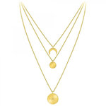 SC BOHEME Collier multi-rangs par SC Bohème orné d'un véritable diamant blanc