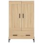 Voir la diapositive 5 : VIDAXL Buffet haut chene sonoma 69,5x31x115 cm bois d'ingenierie