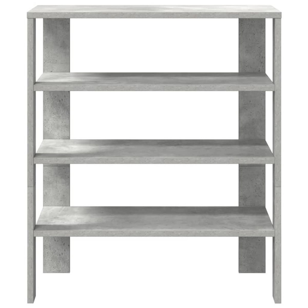 VIDAXL Etagere a chaussures gris beton 61x32x70 cm bois d'ingenierie
