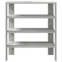 Voir la diapositive 4 : VIDAXL Etagere a chaussures gris beton 61x32x70 cm bois d'ingenierie