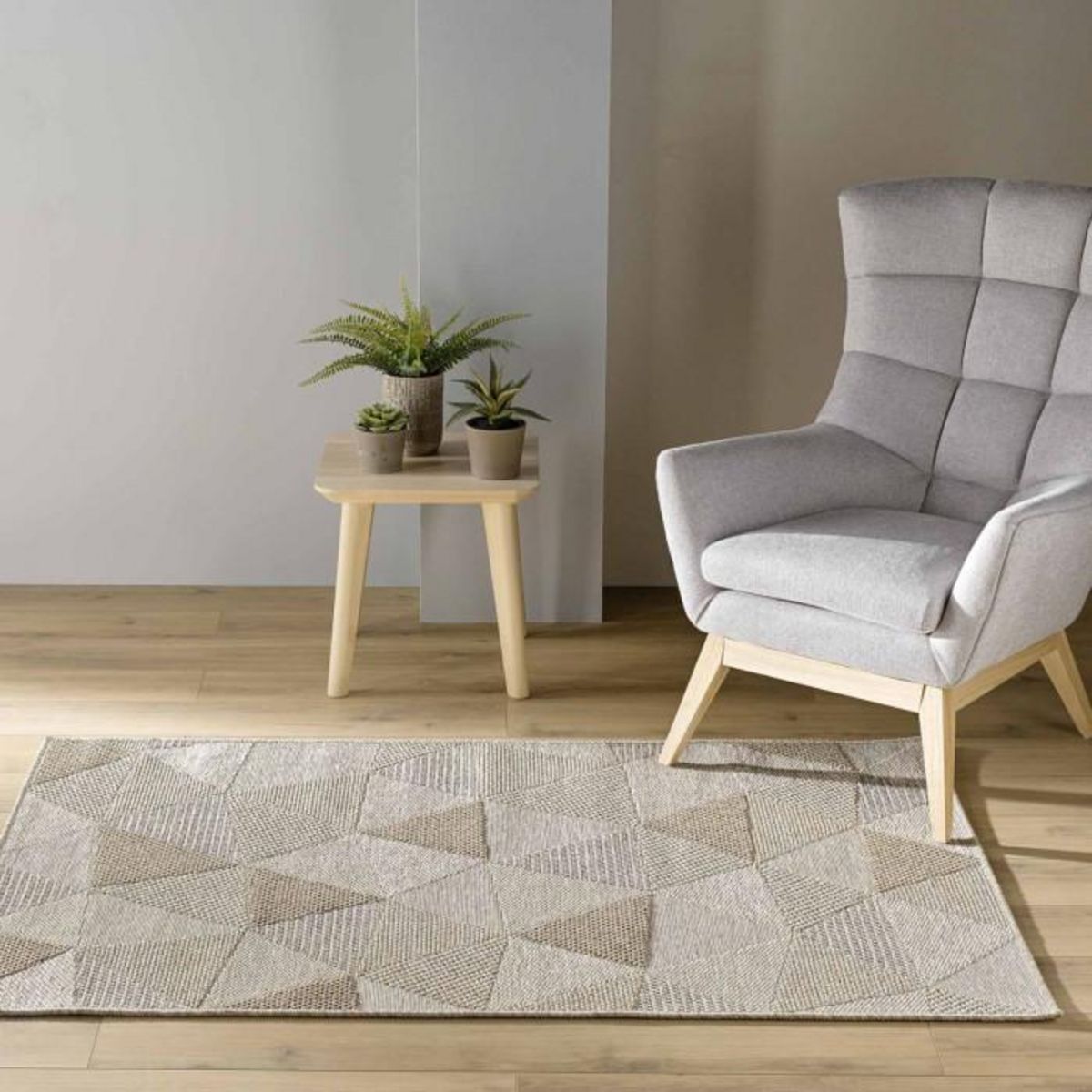 Paris Prix Tapis Déco Tissé  Odilon  120x170cm Beige