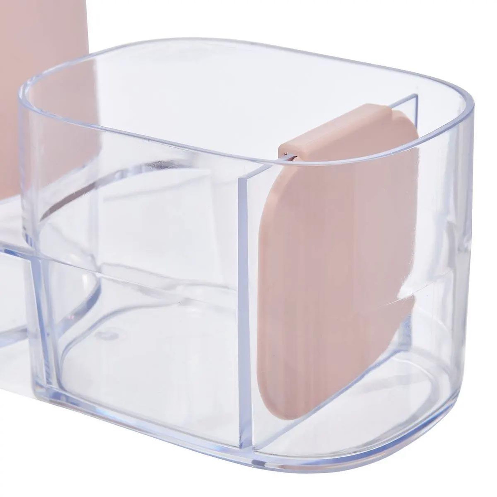 Voir la diapositive 3 : FIVE Distributeur de Savon & Organiseur d'Évier  Poly  19cm Rose