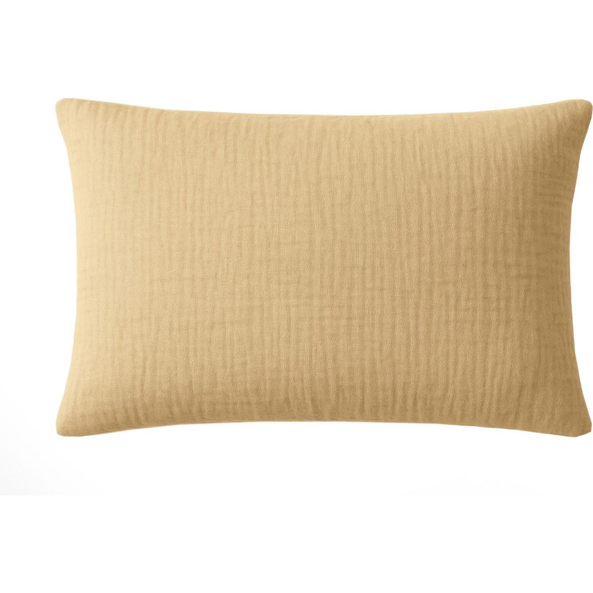 BATON ROUGE Taie d'oreiller 100% gaze de coton lavé ecru naturel