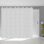 SOLEIL D'OCRE Voile à oeillets baie vitrée 280x250 cm Maud, par Soleil d'Ocre. Coloris disponibles : Blanc, Gris