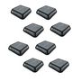 Voir la diapositive 1 : Lumisky Lot de 8 balise solaires QUADRY Noir Aluminium D12cm