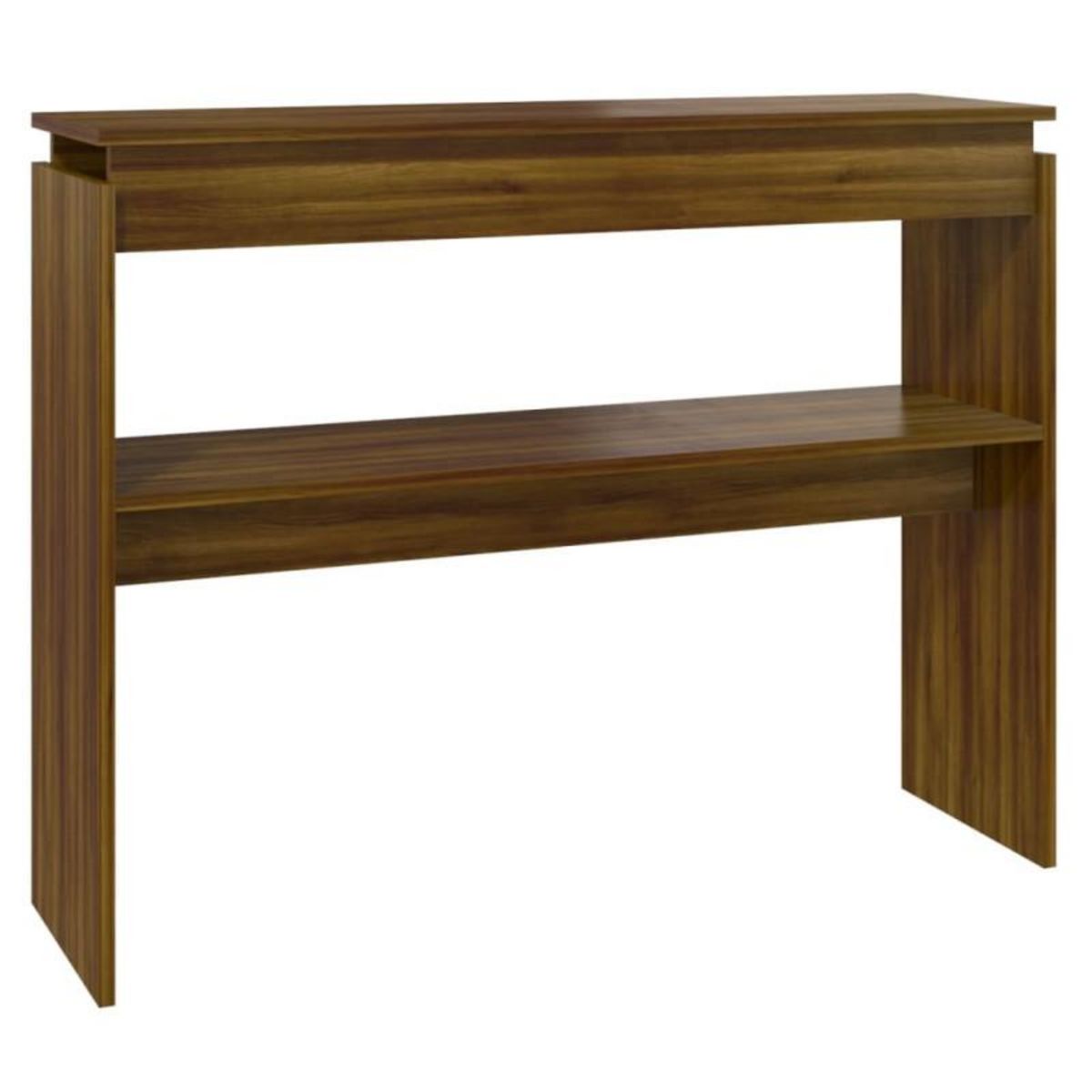 VIDAXL Table console Chêne marron 102x30x80 cm Bois d ingénierie