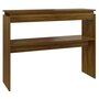 Voir la diapositive 2 : VIDAXL Table console Chêne marron 102x30x80 cm Bois d ingénierie