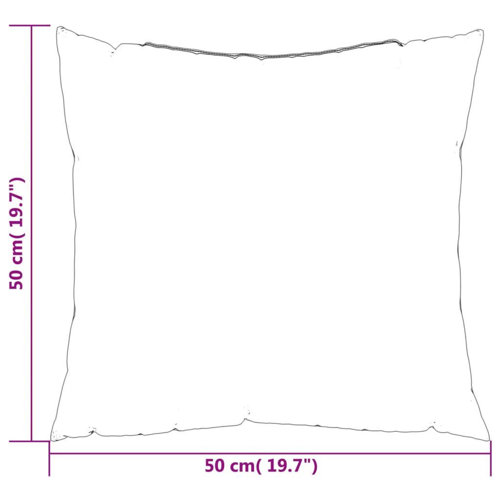 Voir la diapositive 6 : VIDAXL Coussins de canape lot de 4 gris 50x50 cm tissu